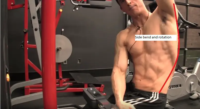 How to put a side bend in your body for performing single arm Lat Pulldown https://get-strong.fit/One-Arm-Lat-Pulldown-Exercise-Guide/Exercises